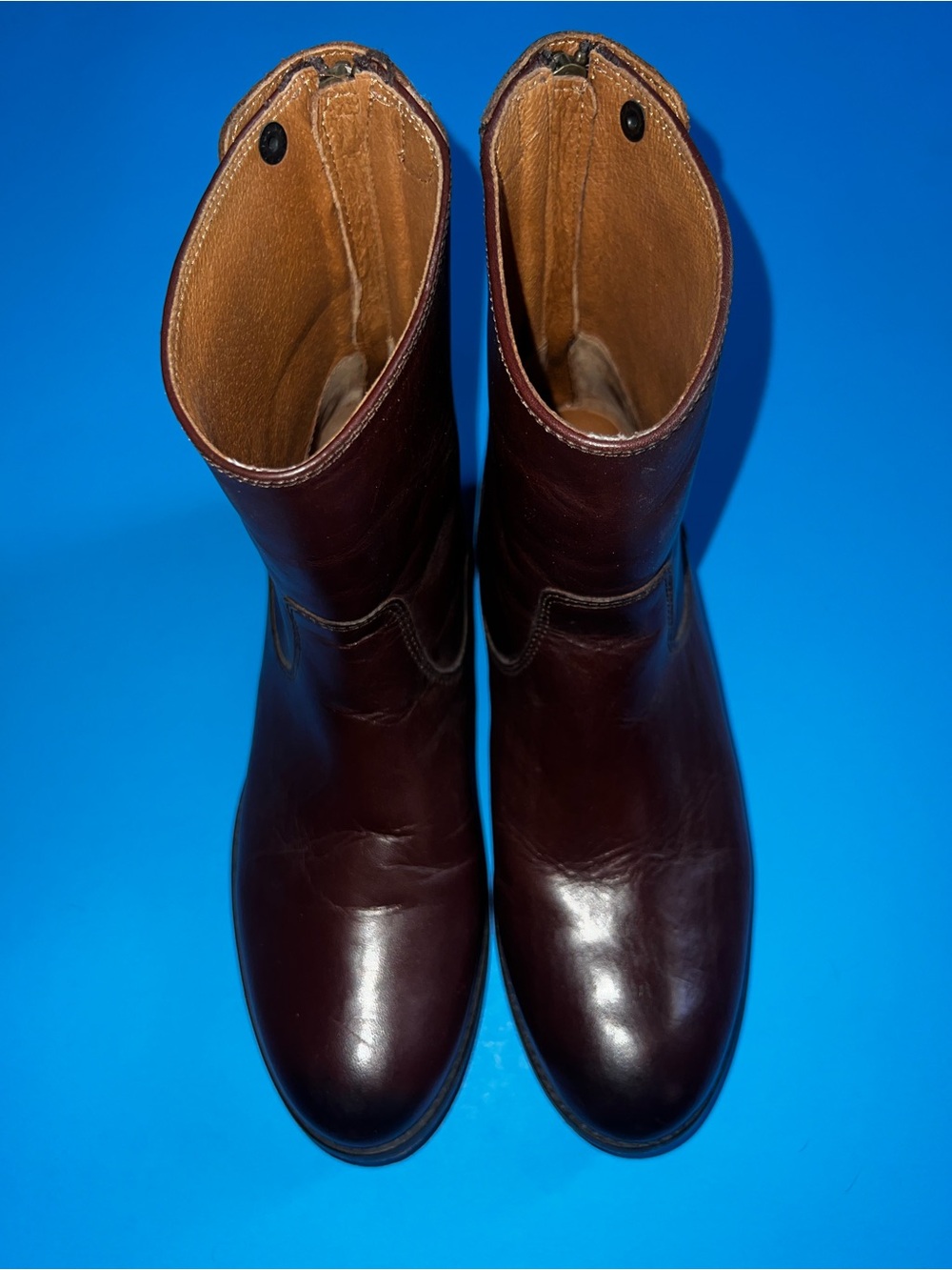 Frye Melissa Button Short 2 Size 7M Redwood Boots - Picture 2 of 9